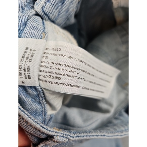 Hollister Size 00R‎ 23x26 Cargo Ultra High Rise Mom Stretch Jeans Y2K - Picture 6 of 9